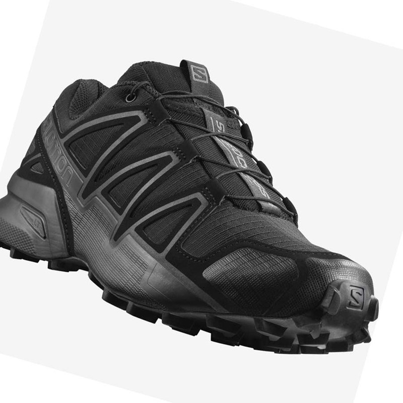 Botas Salomon SPEEDCROSS 4 WIDE FORCES Mujer Negras | FYHZQET-25