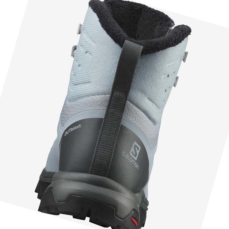 Botas de Invierno Salomon OUTBLAST THINSULATE™ CLIMASALOMON™ WATERPROOF Mujer Azules | KIXSPEU-62