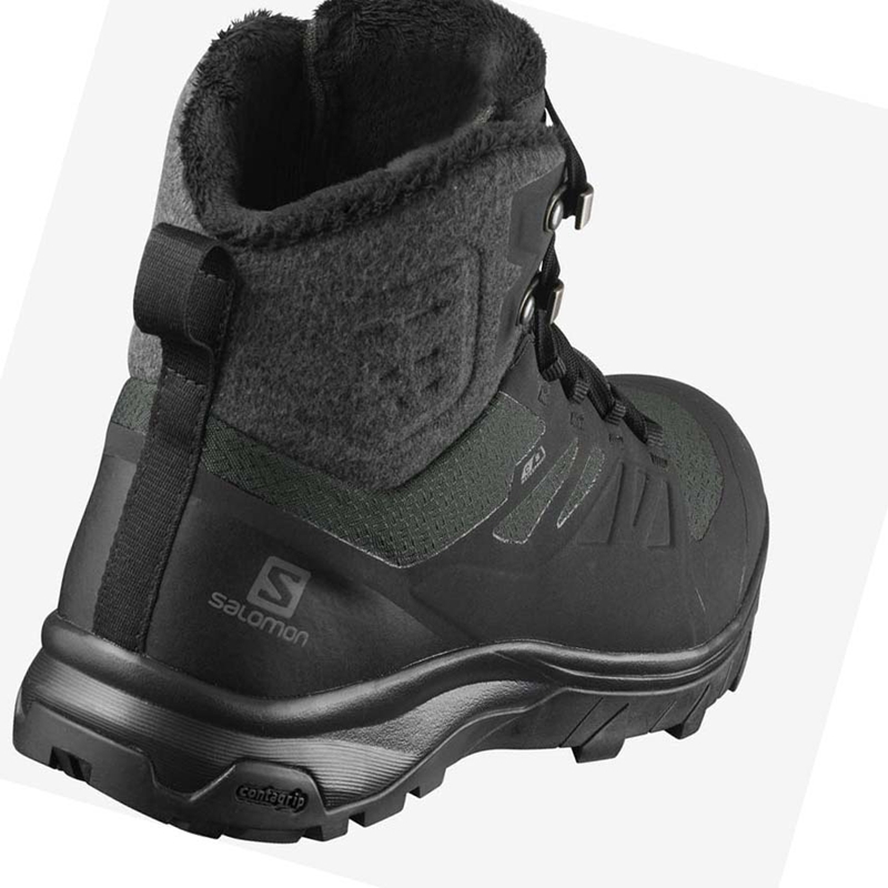 Botas de Invierno Salomon OUTBLAST THINSULATE™ CLIMASALOMON™ WATERPROOF Mujer Negras | VTLAHDW-81