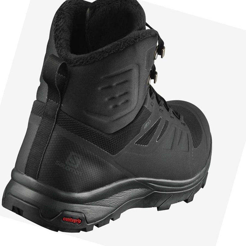 Botas de Invierno Salomon OUTBLAST THINSULATE™ CLIMASALOMON™ WATERPROOF Hombre Negras | ZUNBLXR-84