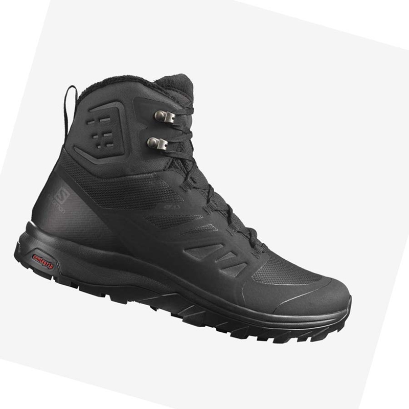 Botas de Invierno Salomon OUTBLAST THINSULATE™ CLIMASALOMON™ WATERPROOF Hombre Negras | ZUNBLXR-84