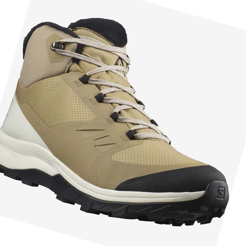 Botas de Invierno Salomon OUTSNAP CLIMASALOMON™ WATERPROOF Hombre Marrones | WRULTOG-21