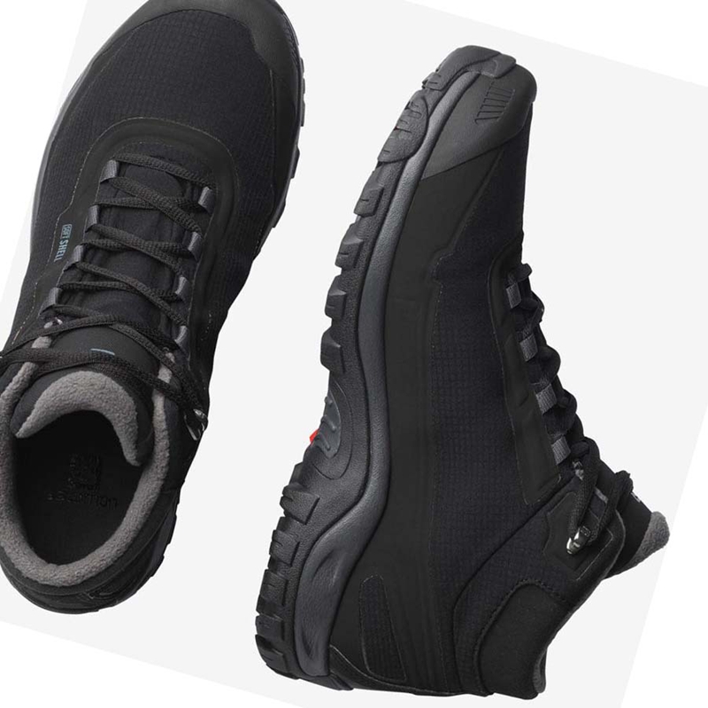 Botas de Invierno Salomon SHELTER CLIMASALOMON™ WATERPROOF Hombre Negras | ETWFZIC-86