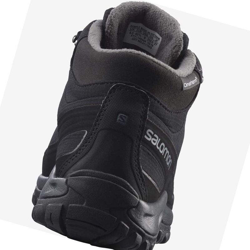 Botas de Invierno Salomon SHELTER CLIMASALOMON™ WATERPROOF Hombre Negras | ETWFZIC-86