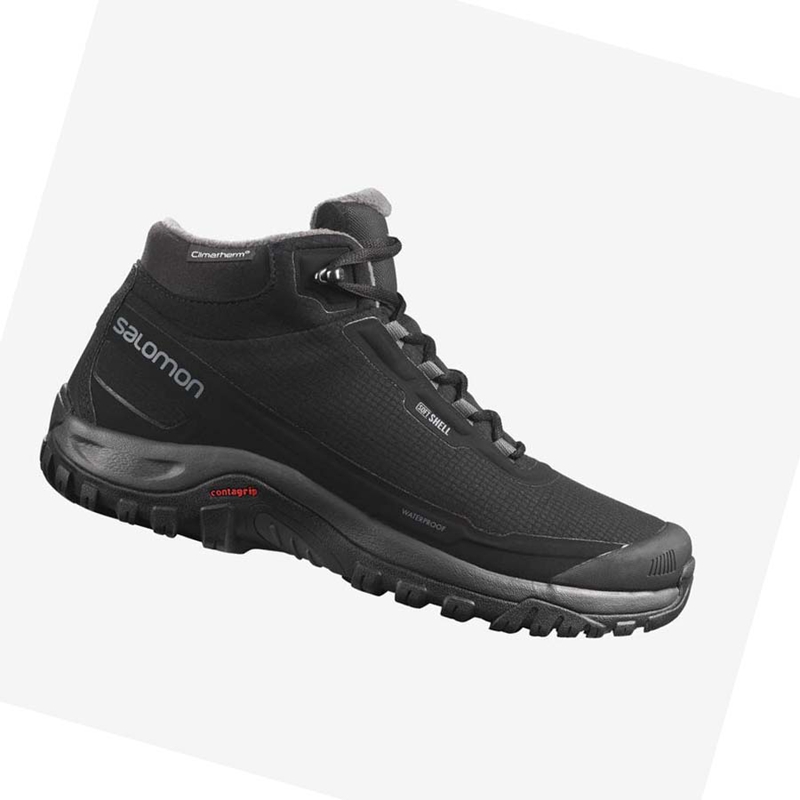 Botas de Invierno Salomon SHELTER CLIMASALOMON™ WATERPROOF Hombre Negras | ETWFZIC-86