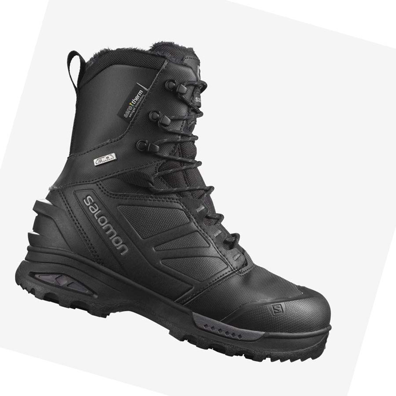 Botas de Invierno Salomon TOUNDRA PRO CLIMASALOMON™ WATERPROOF Hombre Negras | OYQACPG-12