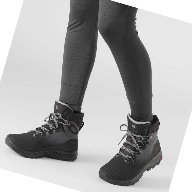 Botas de Invierno Salomon VAYA BLAZE THINSULATE™ CLIMASALOMON™ WATERPROOF Mujer Negras | AXZTMNW-21