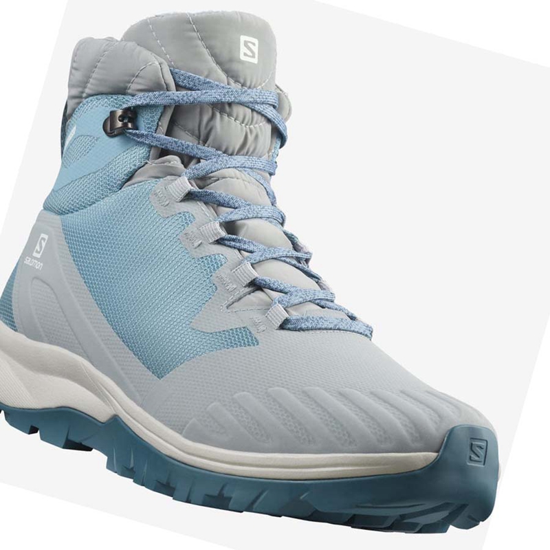 Botas de Invierno Salomon VAYA BLAZE THINSULATE™ CLIMASALOMON™ WATERPROOF Mujer Azules | JMCULWF-45