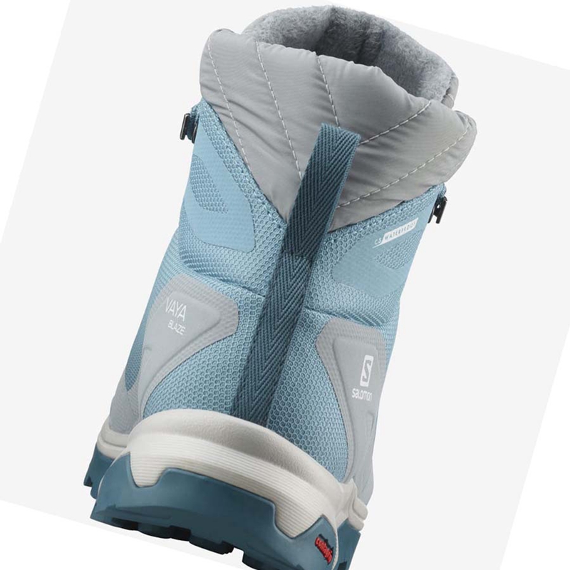 Botas de Invierno Salomon VAYA BLAZE THINSULATE™ CLIMASALOMON™ WATERPROOF Mujer Azules | JMCULWF-45