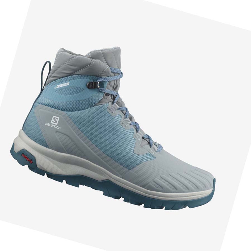 Botas de Invierno Salomon VAYA BLAZE THINSULATE™ CLIMASALOMON™ WATERPROOF Mujer Azules | JMCULWF-45