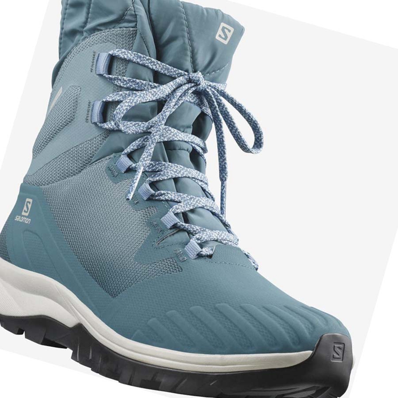 Botas de Invierno Salomon VAYA POWDER TS CSWP Mujer Azules | SRJFALC-12