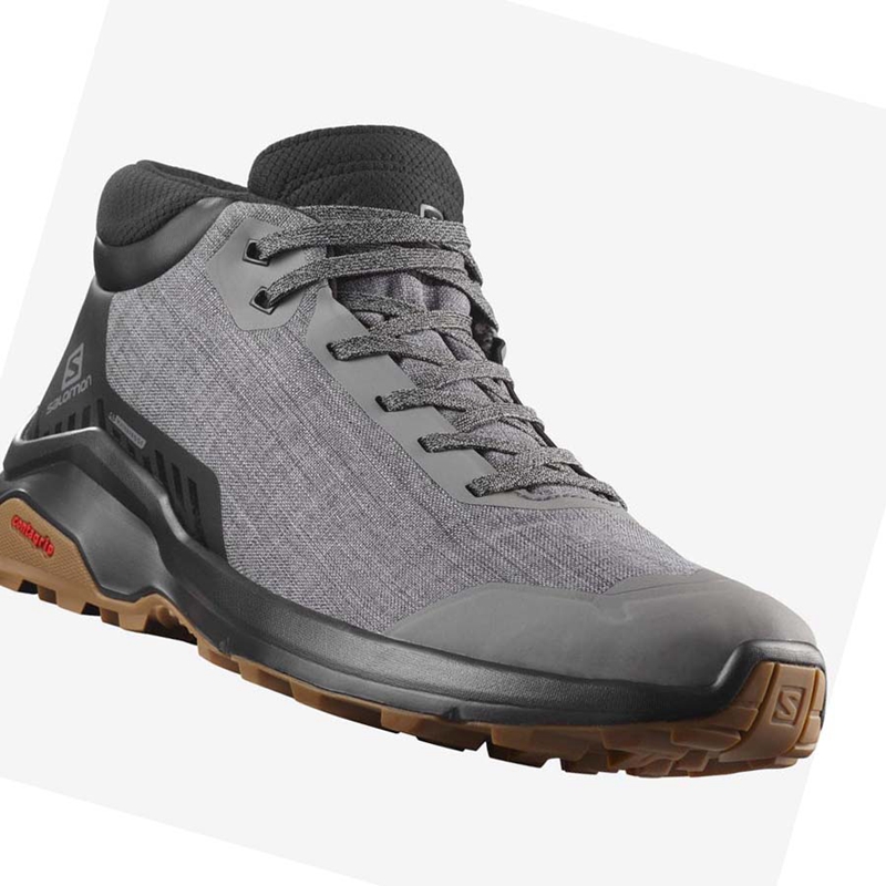 Botas de Invierno Salomon X REVEAL CHUKKA CLIMASALOMON™ WATERPROOF Hombre Gris | UPELMAC-64