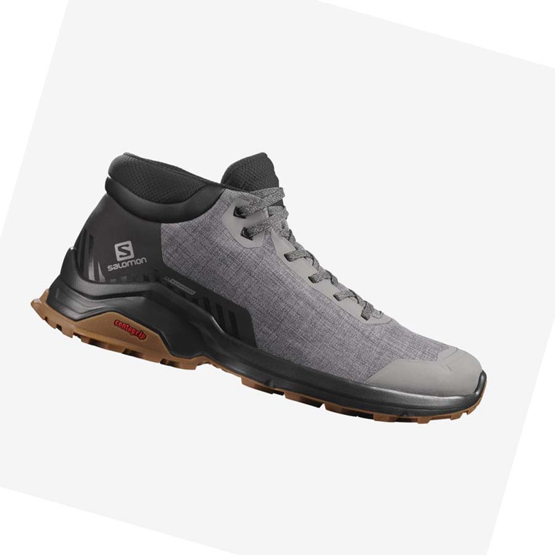 Botas de Invierno Salomon X REVEAL CHUKKA CLIMASALOMON™ WATERPROOF Hombre Gris | UPELMAC-64