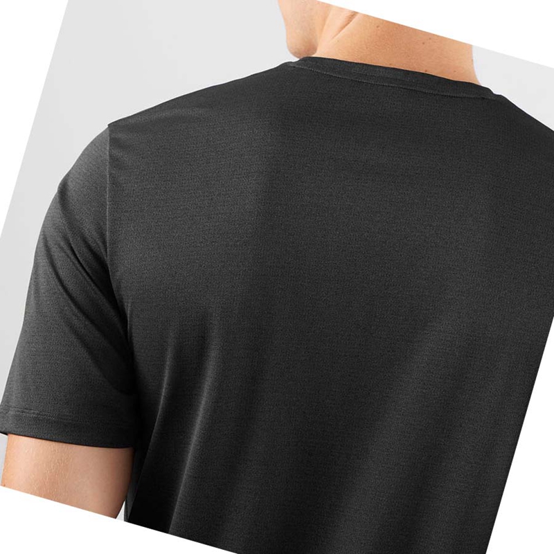 Camiseta Salomon AGILE TRAINING Hombre Negras | WUTBFRQ-20