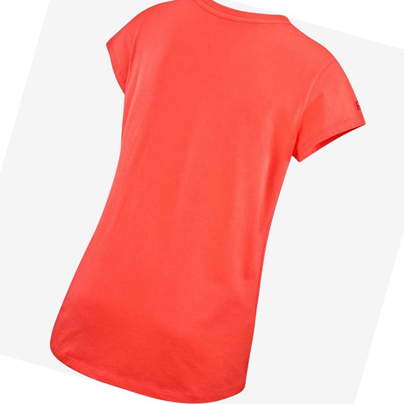 Camiseta Salomon OUTLIFE SCOOP HEM TEE W Mujer Naranjas | DWMTBRG-67