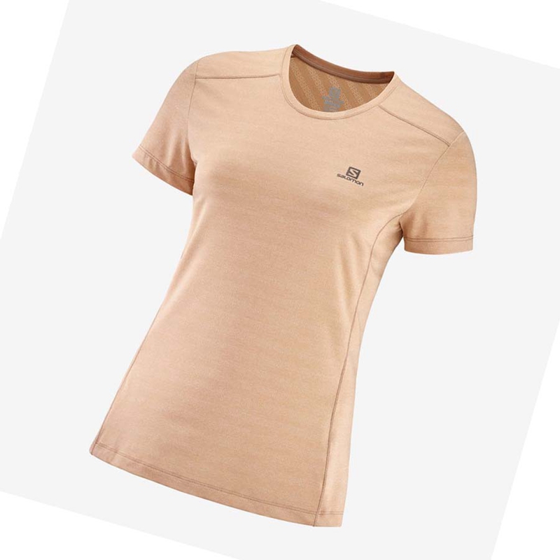 Camiseta Salomon XA TEE W Mujer Rosas | VNWCHLJ-08