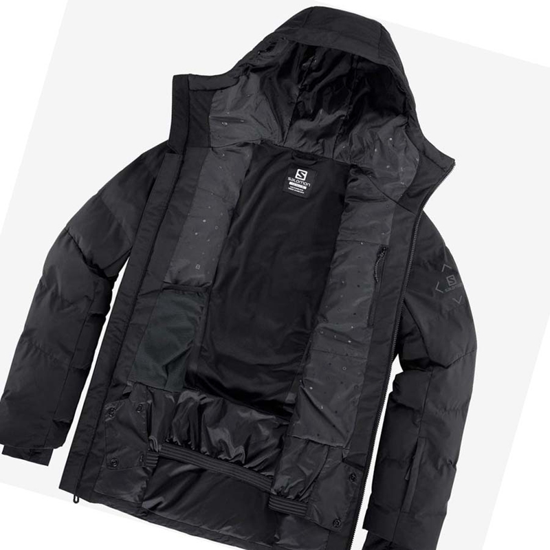 Chaquetas De Esquí Salomon SNOWSHELTER Hombre Negras | BSNDOTL-24