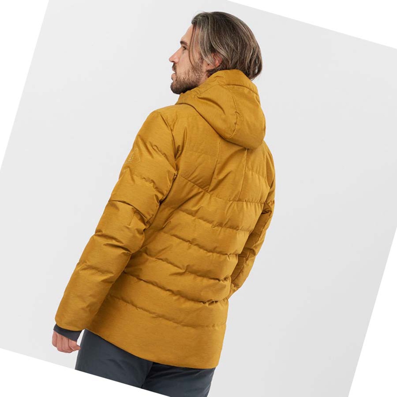 Chaquetas De Esquí Salomon SNOWSHELTER Hombre Marrones | QZMOVCK-78