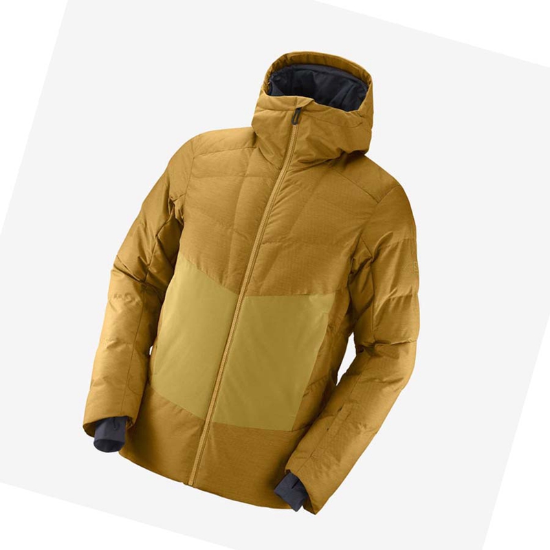 Chaquetas De Esquí Salomon SNOWSHELTER Hombre Marrones | QZMOVCK-78