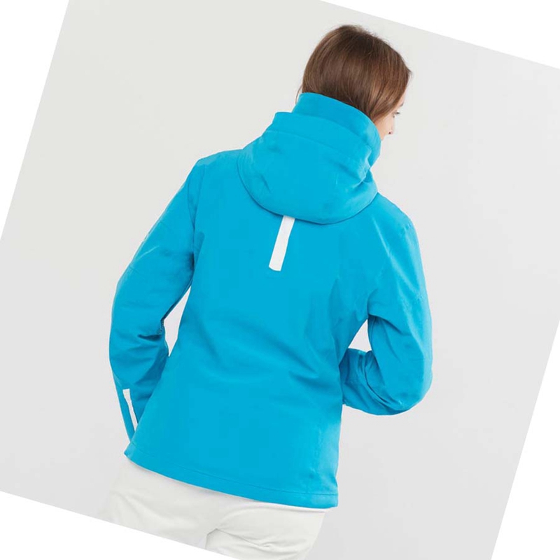 Chaquetas De Esquí Salomon SPEED Mujer Azules | FCSGAYE-60