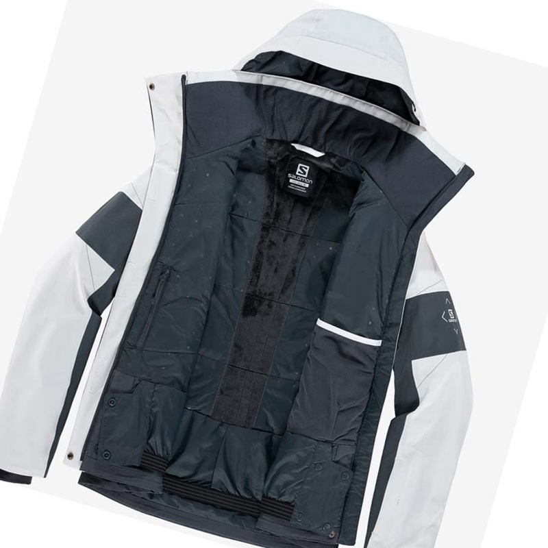 Chaquetas De Esquí Salomon SPEED Mujer Gris | JQXCIEK-36