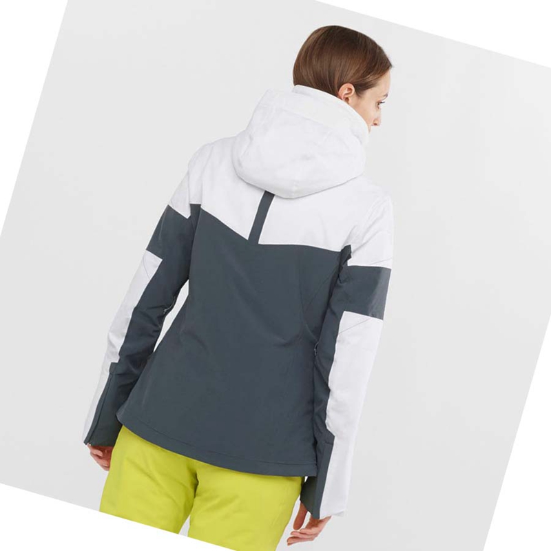 Chaquetas De Esquí Salomon SPEED Mujer Gris | JQXCIEK-36