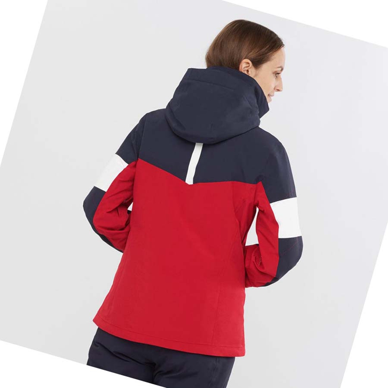 Chaquetas De Esquí Salomon SPEED Mujer Rojas | FGVBTEC-71