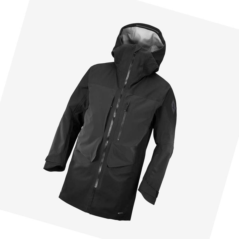 Chaquetas De Esquí Salomon STANCE 3L LONG Hombre Negras | LGTHBRD-98