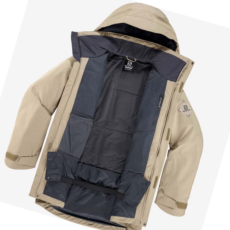 Chaquetas De Esquí Salomon STANCE CARGO Hombre Marrones | ORBTEQL-13