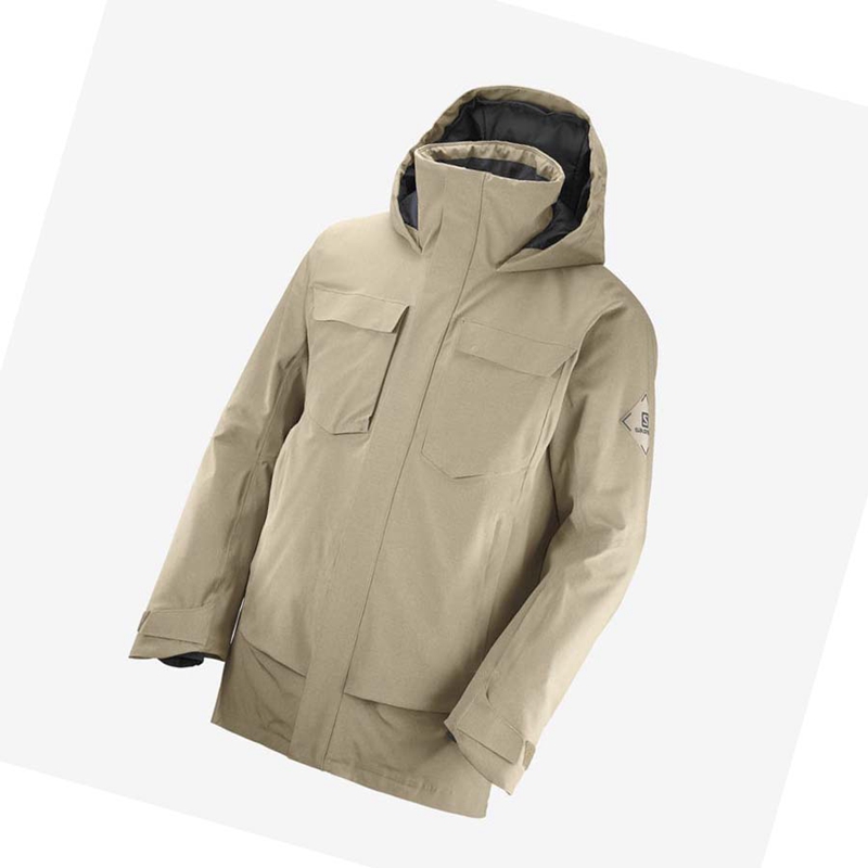 Chaquetas De Esquí Salomon STANCE CARGO Hombre Marrones | ORBTEQL-13