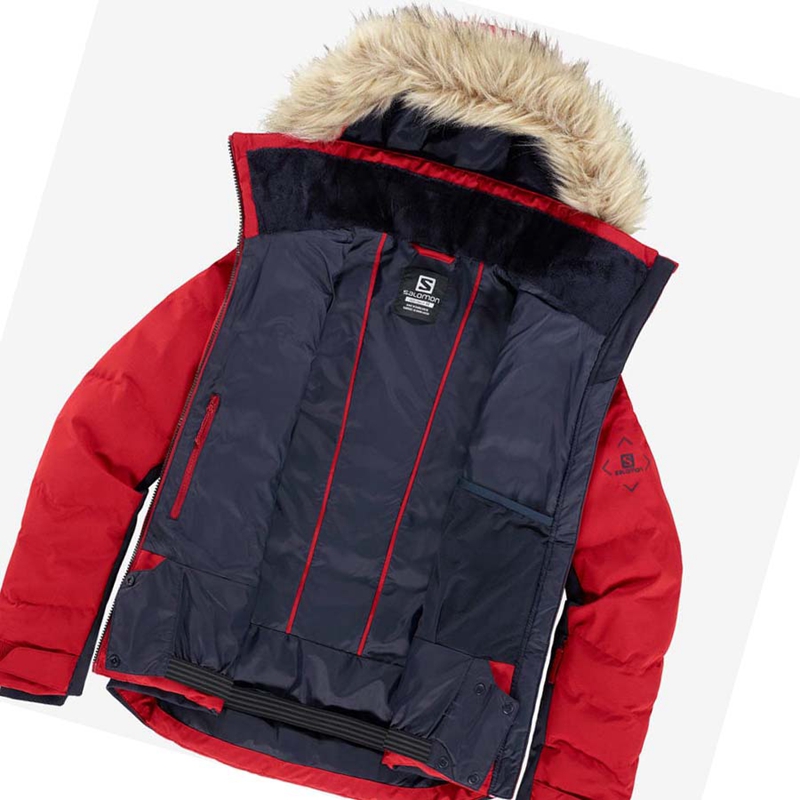 Chaquetas De Esquí Salomon STORMCOZY Mujer Rojas | LQVAYIF-40