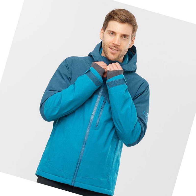 Chaquetas De Esquí Salomon UNTRACKED Hombre Azules | CXFZYNU-42