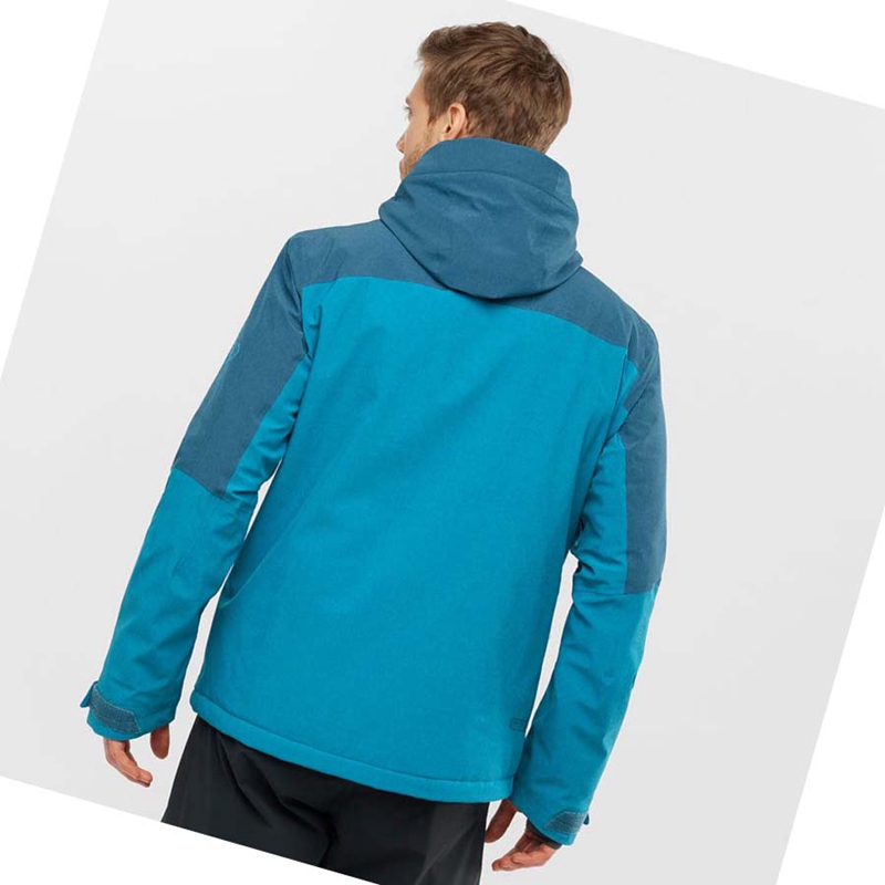 Chaquetas De Esquí Salomon UNTRACKED Hombre Azules | CXFZYNU-42