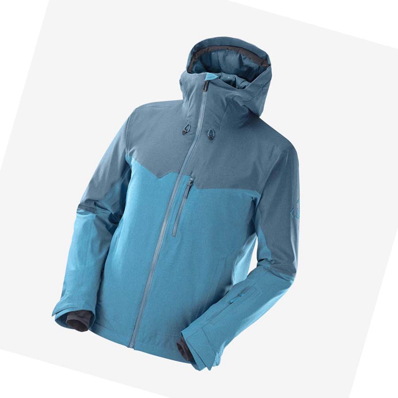 Chaquetas De Esquí Salomon UNTRACKED Hombre Azules | CXFZYNU-42