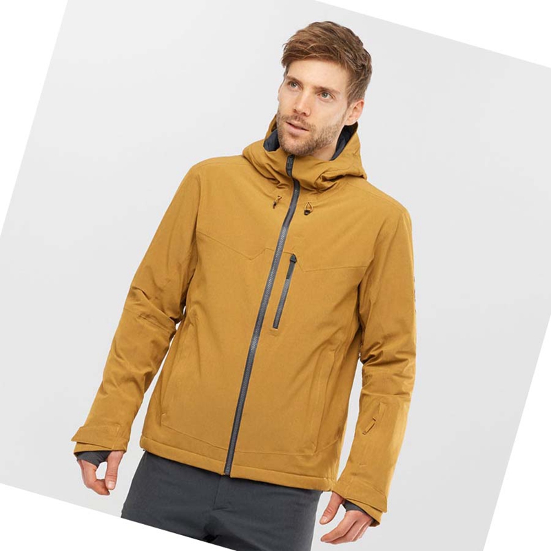 Chaquetas De Esquí Salomon UNTRACKED Hombre Marrones | FXGRWNL-49