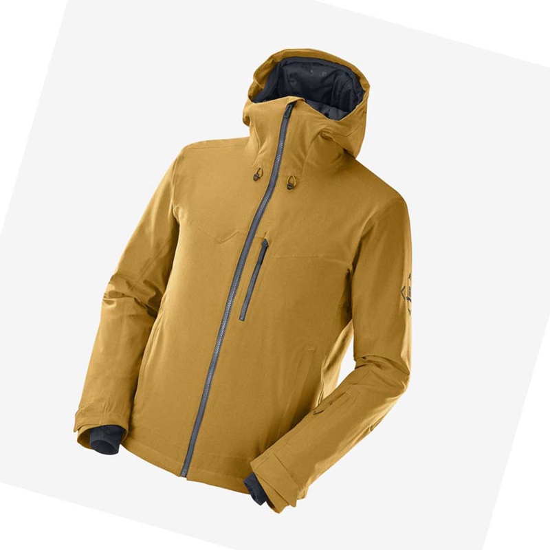 Chaquetas De Esquí Salomon UNTRACKED Hombre Marrones | FXGRWNL-49