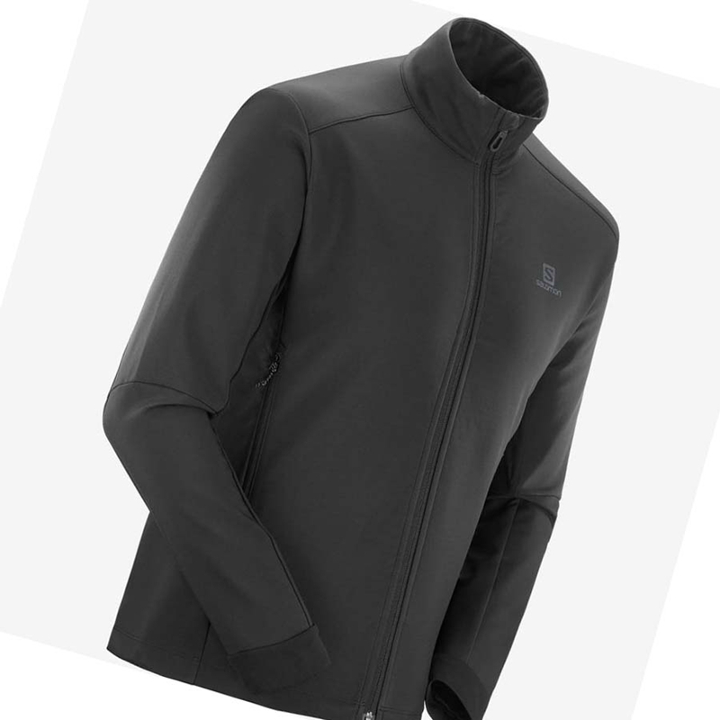 Chaquetas Salomon AGILE SOFTSHELL Hombre Negras | FMZHQDL-65