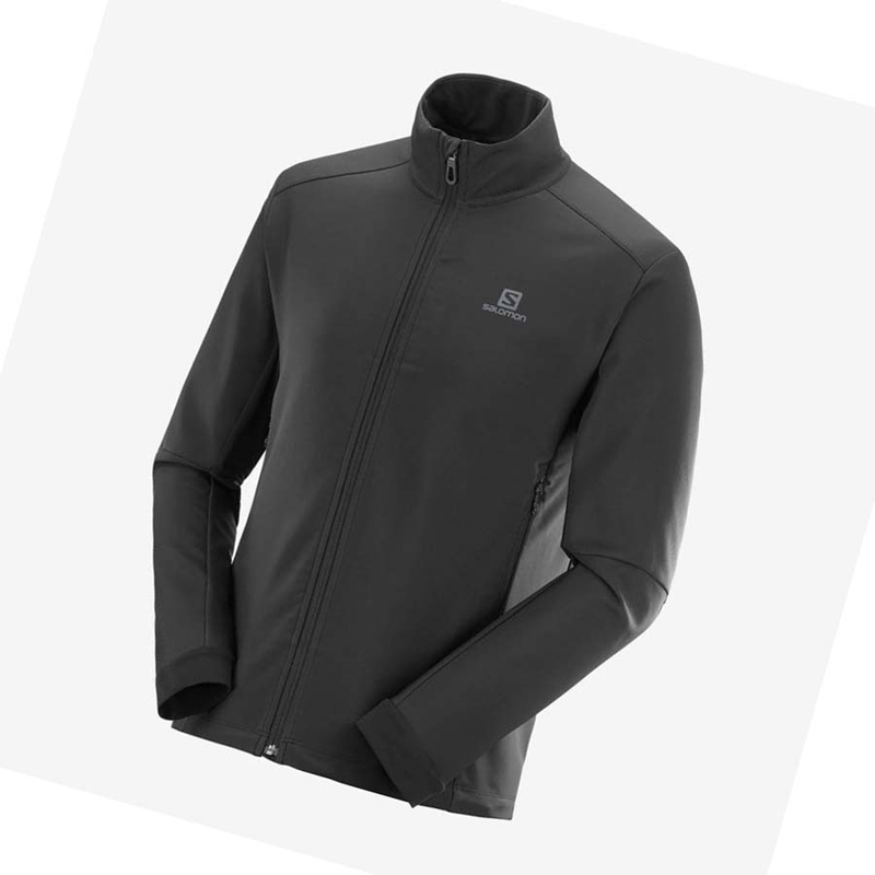 Chaquetas Salomon AGILE SOFTSHELL Hombre Negras | FMZHQDL-65