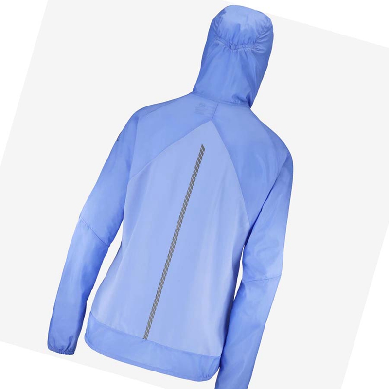 Chaquetas Salomon BONATTI CROSS WIND WINDBREAKERS Mujer Azules | GFWEZUC-60