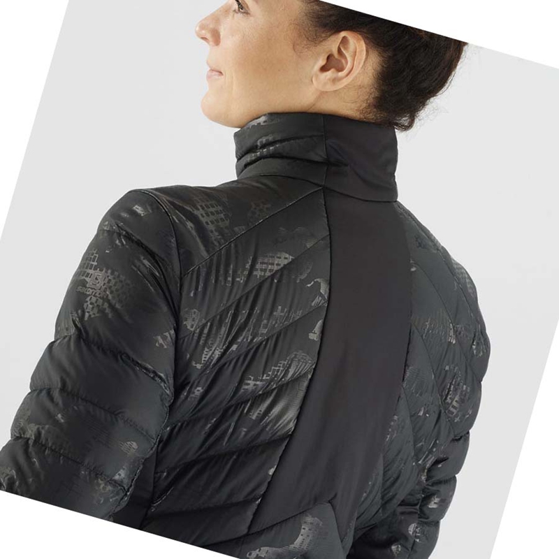 Chaquetas Salomon ESSENTIAL XWARM DOWN INSULATED Mujer Negras Negras | HOYZFKC-61