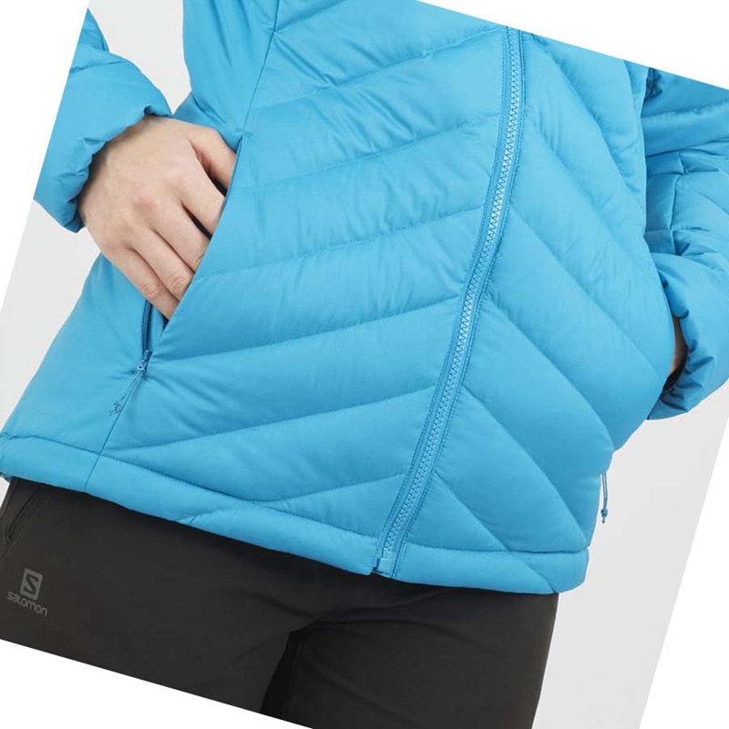 Chaquetas Salomon ESSENTIAL XWARM DOWN INSULATED Mujer Azules | JYLWTIO-28