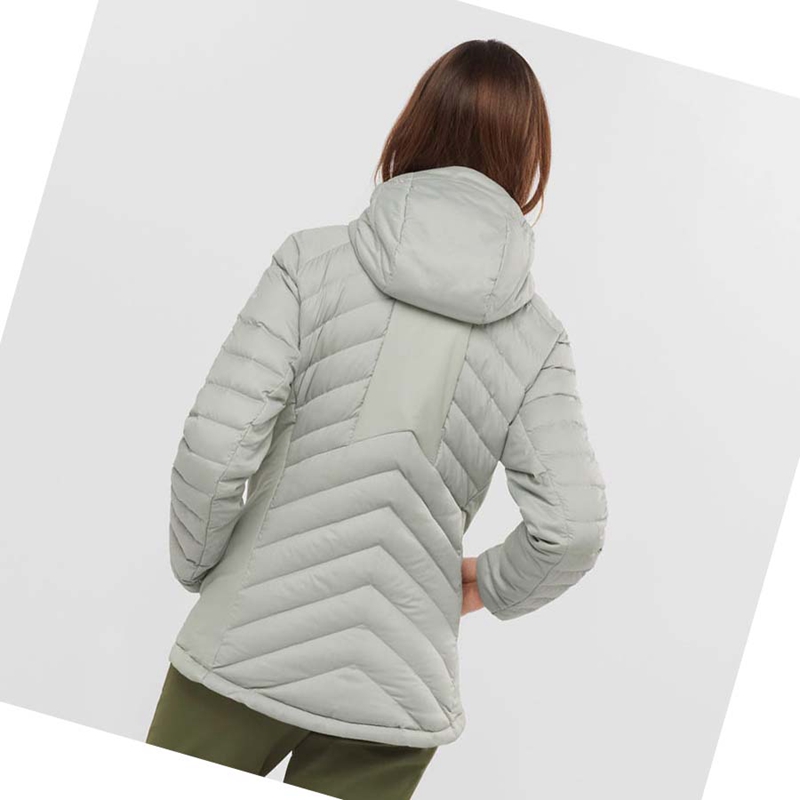 Chaquetas Salomon ESSENTIAL XWARM DOWN INSULATED Mujer Blancas | KGSLIBO-80