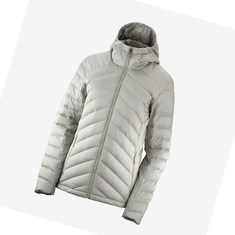 Chaquetas Salomon ESSENTIAL XWARM DOWN INSULATED Mujer Blancas | KGSLIBO-80