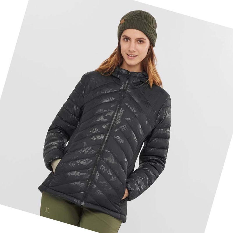 Chaquetas Salomon ESSENTIAL XWARM DOWN INSULATED Mujer Negras Negras | LVJFZOB-70