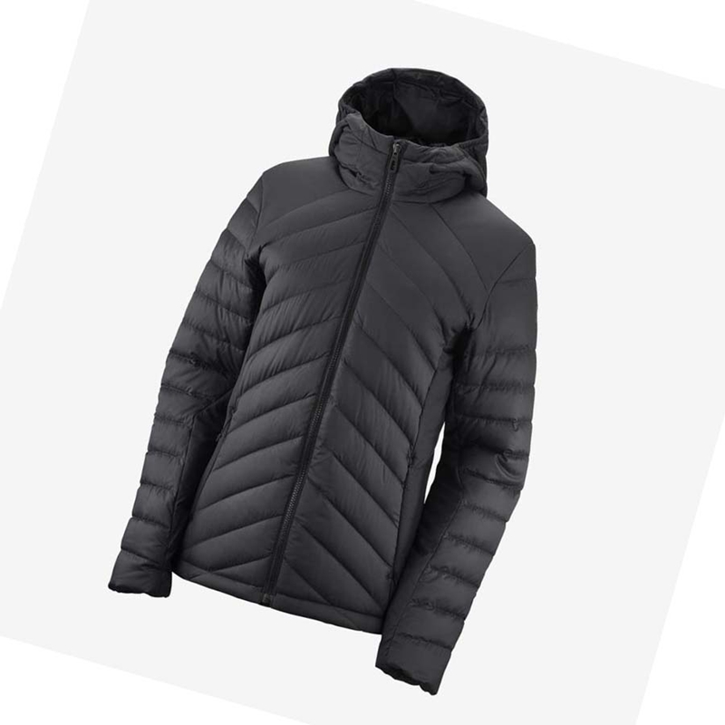 Chaquetas Salomon ESSENTIAL XWARM DOWN INSULATED Mujer Negras | XMVCLOW-02