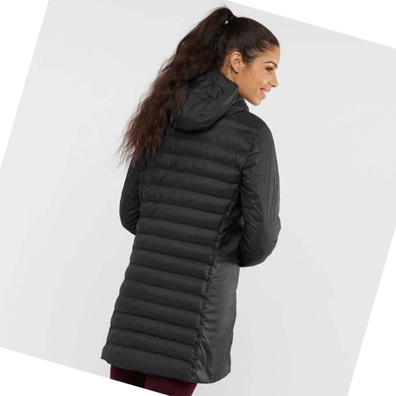 Chaquetas Salomon ESSENTIAL XWARM LONG INSULATED Mujer Negras | YMWXRGK-18