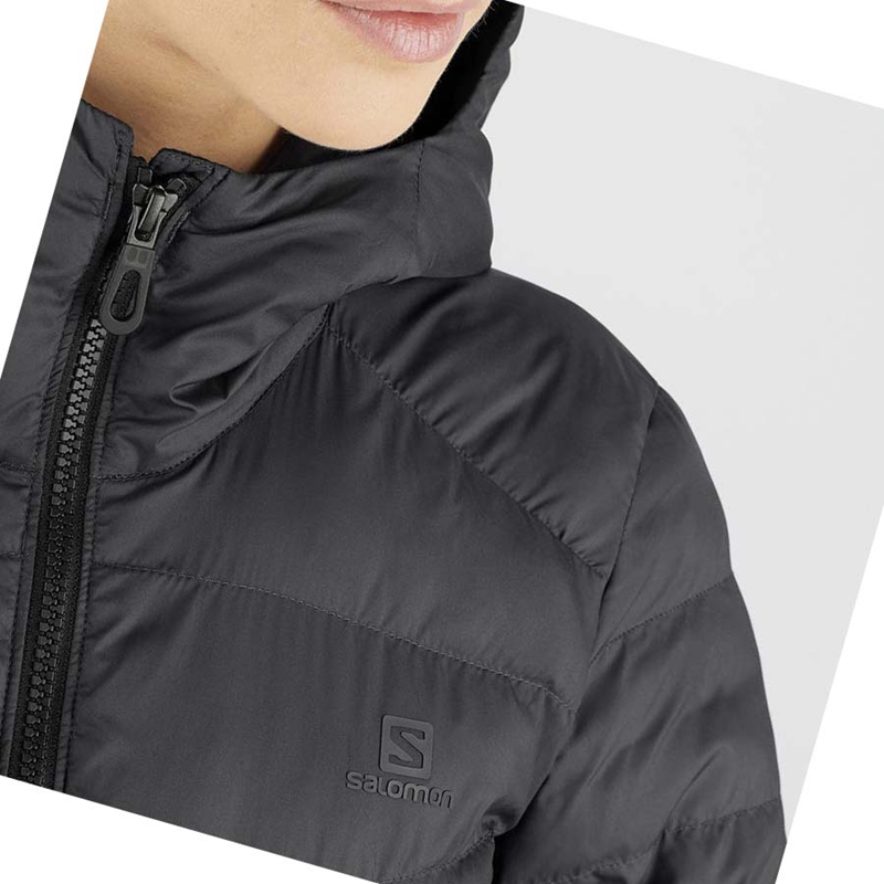 Chaquetas Salomon ESSENTIAL XWARM LONG INSULATED Mujer Negras | YMWXRGK-18