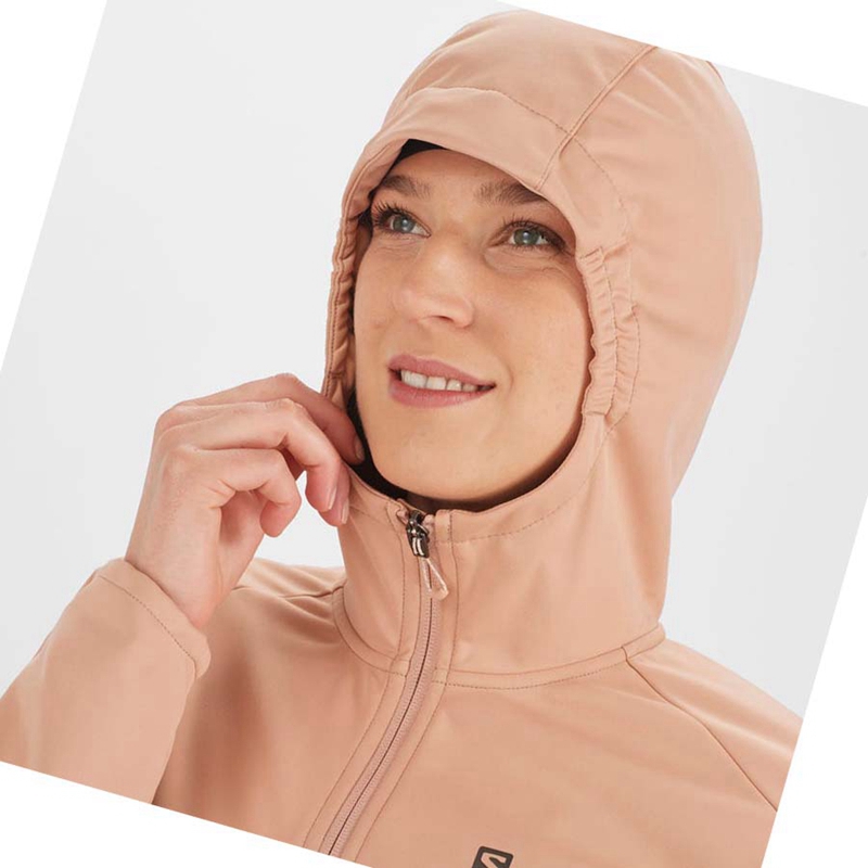 Chaquetas Salomon GORE TEX INFINIUM™ WINDSTOPPER® Mujer Rosas | KARIEJG-83