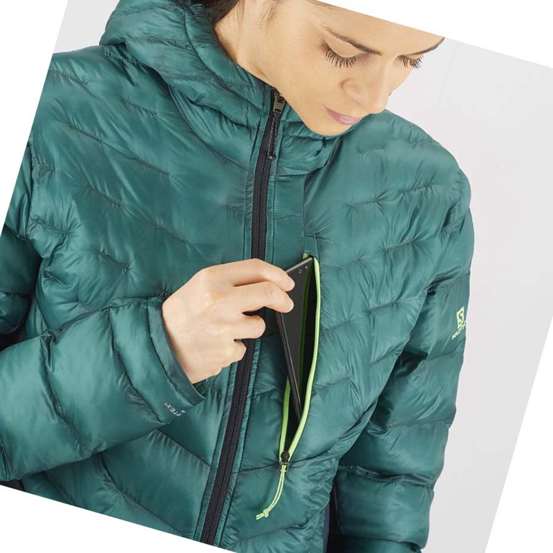 Chaquetas Salomon OUTPEAK PRIMALOFT INSULATED Mujer Verde | ONKDXIJ-57