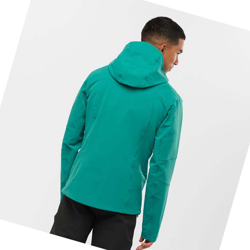 Chaquetas Salomon OUTPEAK SOFTSHELL Hombre Verde | VXDRSHZ-04